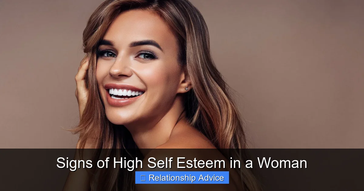 Signs of High Self Esteem in a Woman