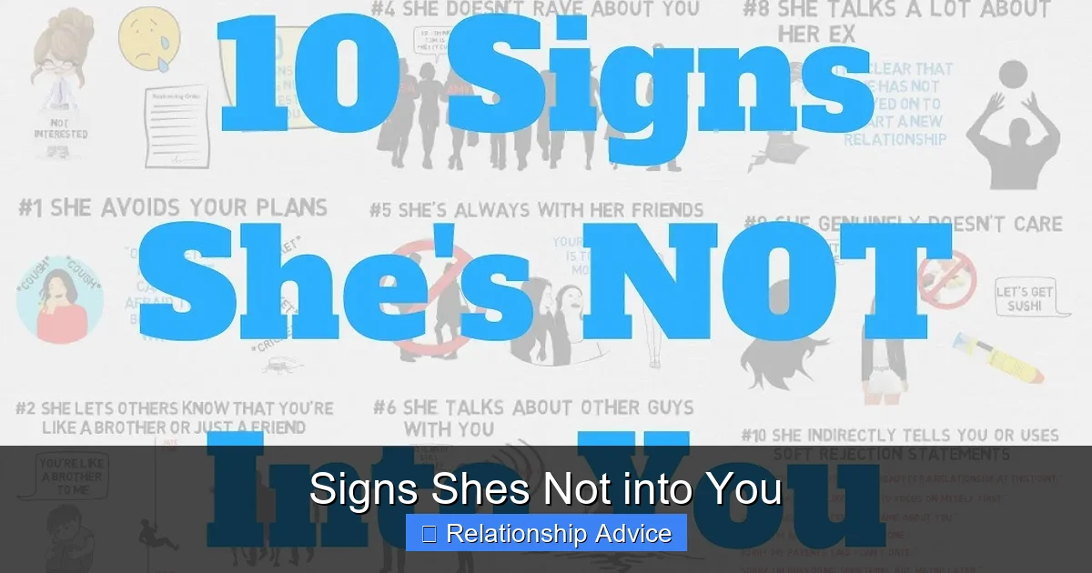 Signs Shes Not into You