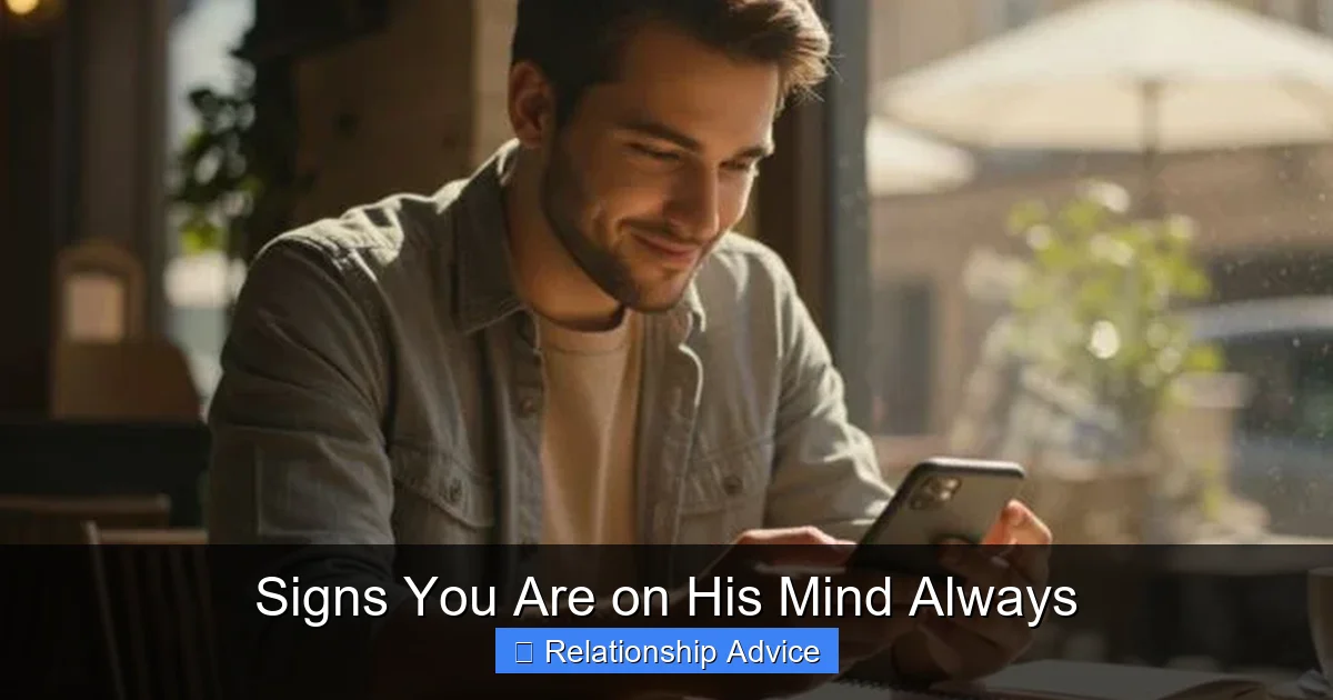 Signs You Are on His Mind Always