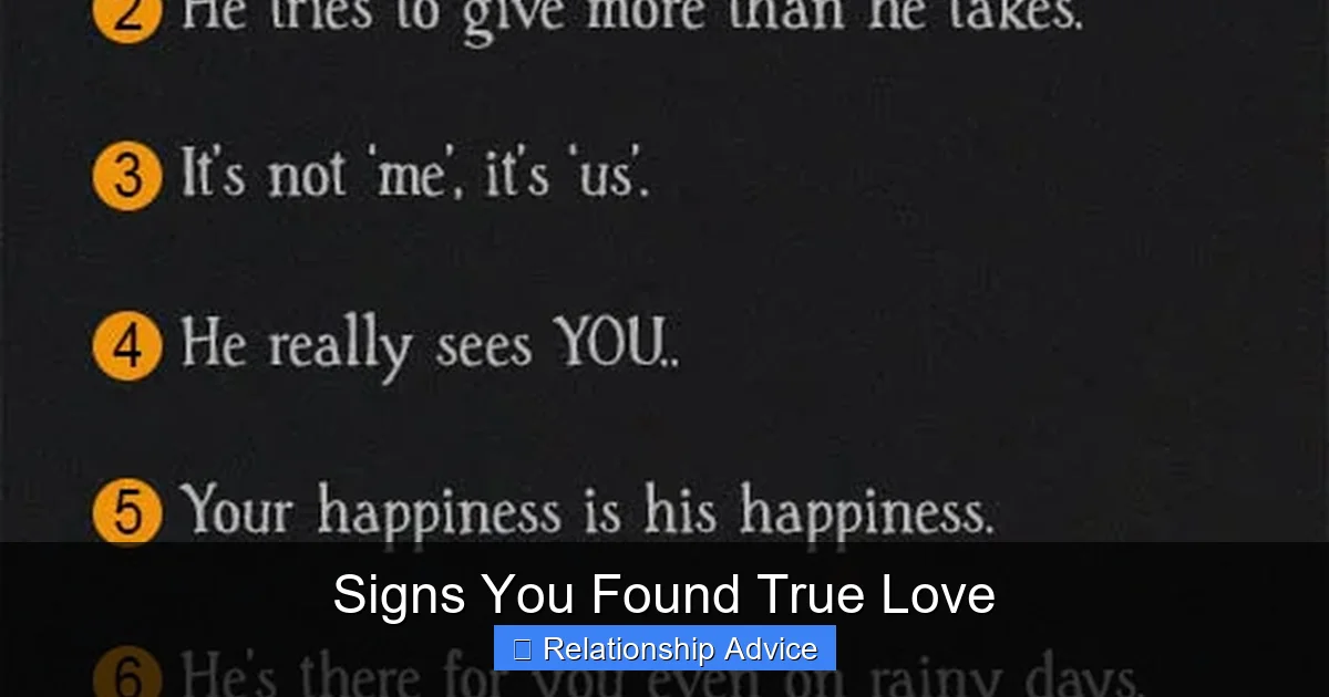 Signs You Found True Love