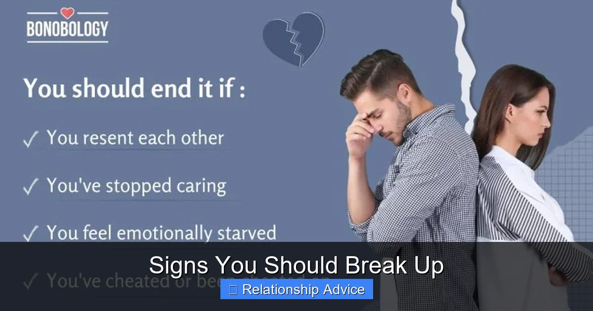 Signs You Should Break Up