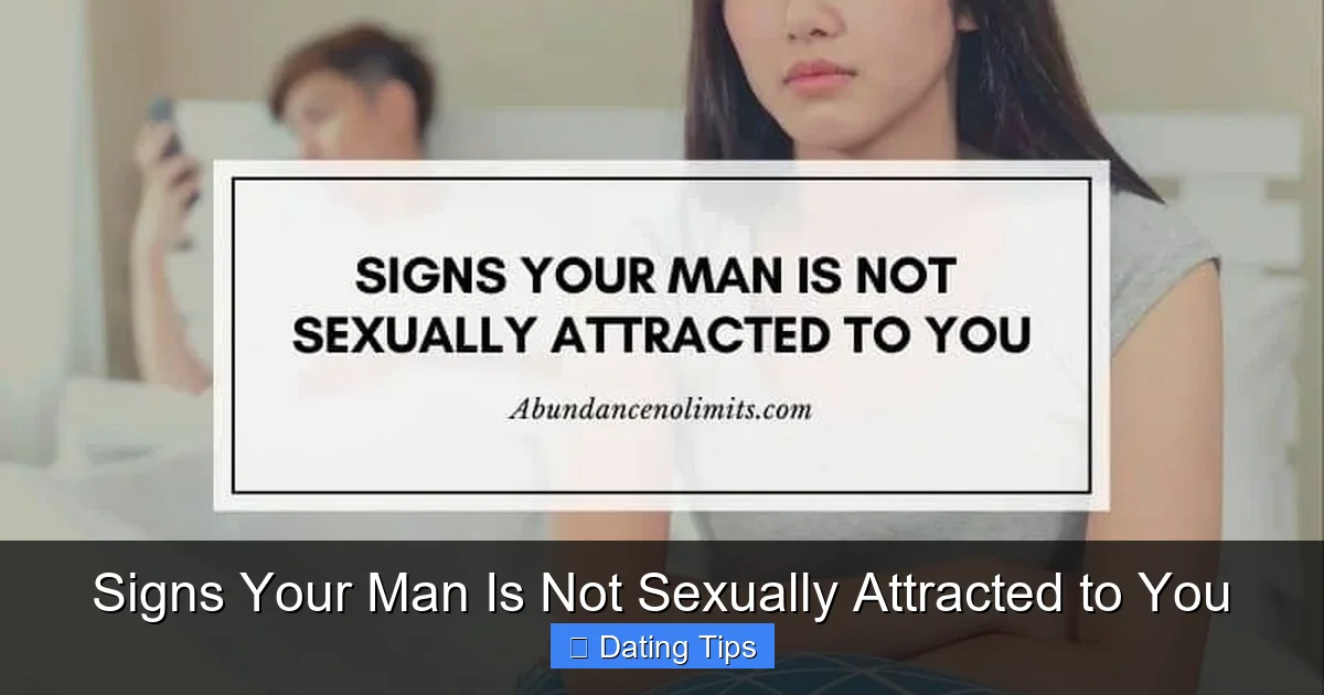 Signs Your Man Is Not Sexually Attracted to You