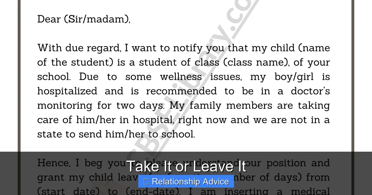 Take It or Leave It