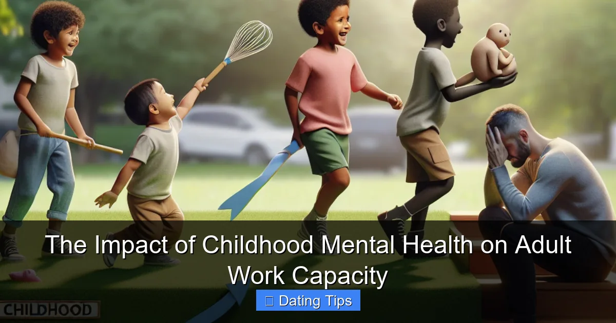 The Impact of Childhood Mental Health on Adult Work Capacity