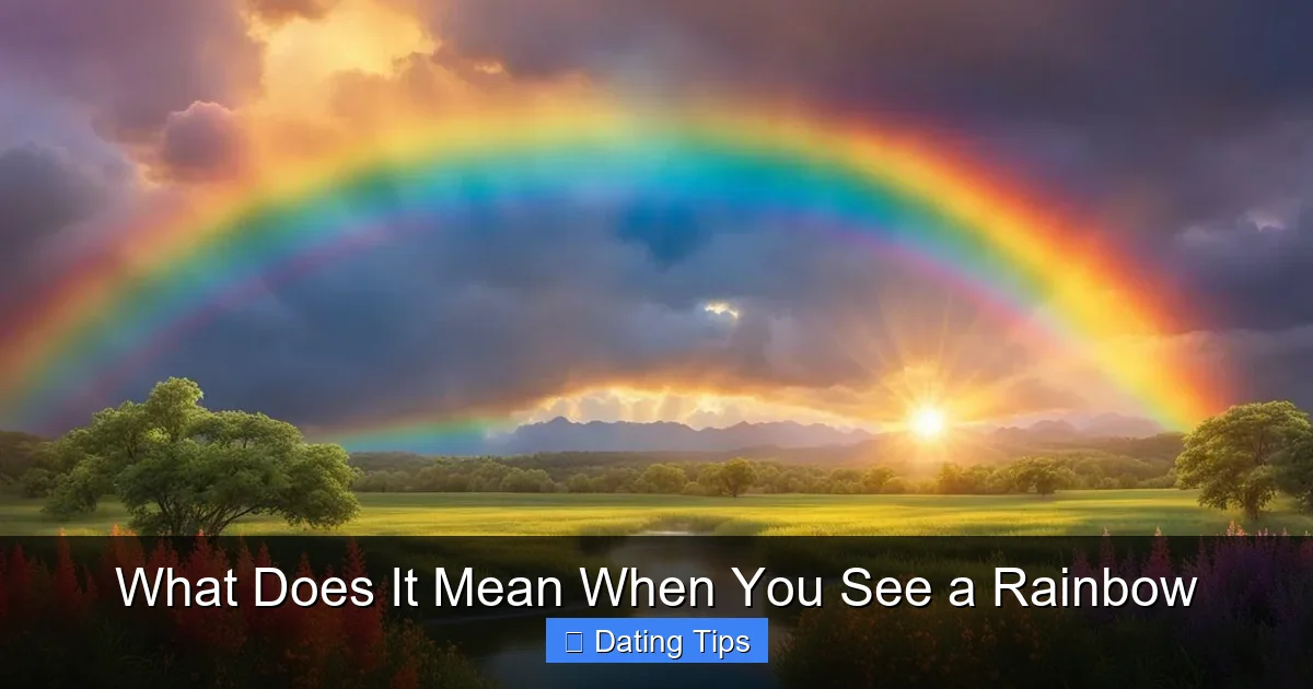 What Does It Mean When You See a Rainbow