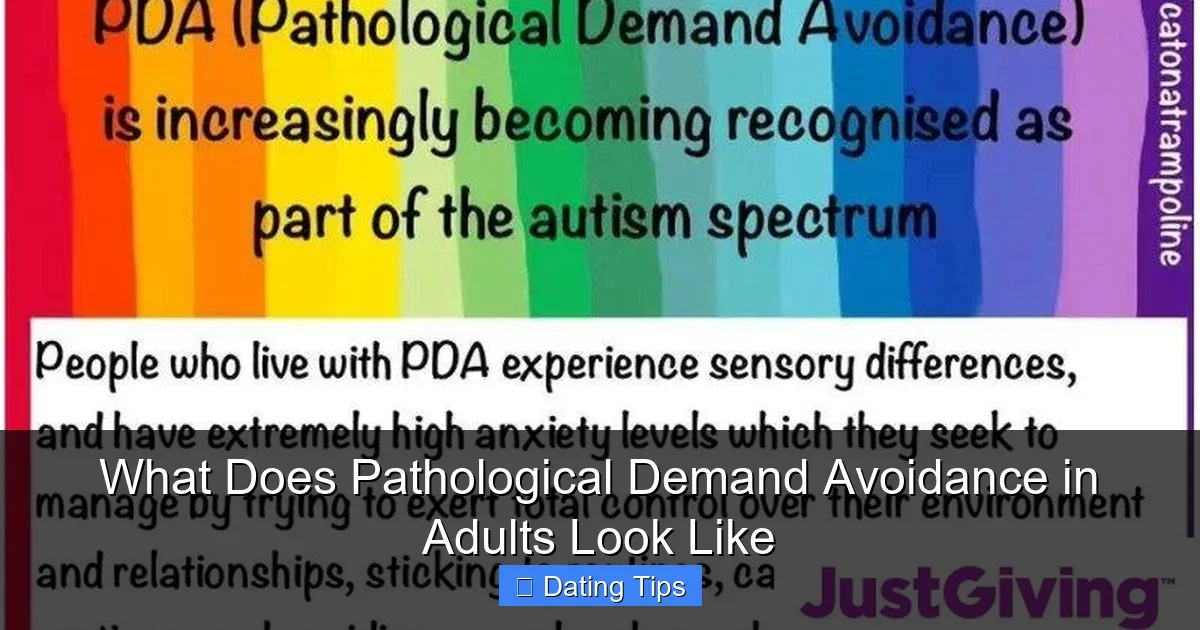 What Does Pathological Demand Avoidance in Adults Look Like