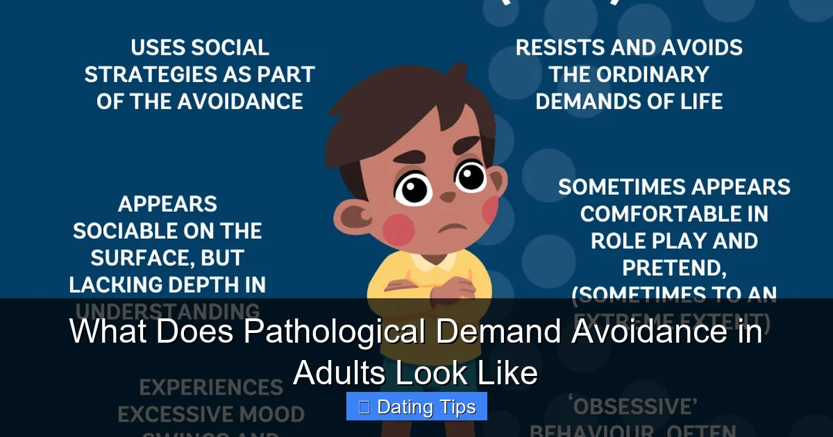 What Does Pathological Demand Avoidance in Adults Look Like