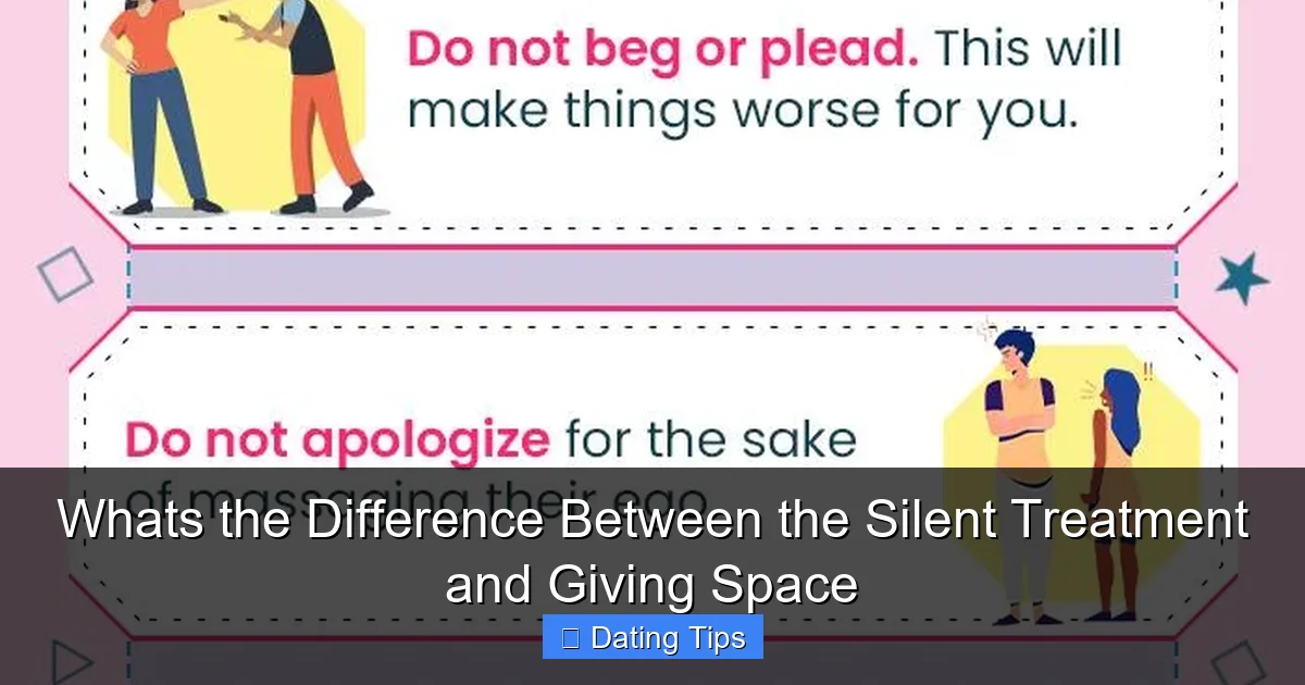 Whats the Difference Between the Silent Treatment and Giving Space