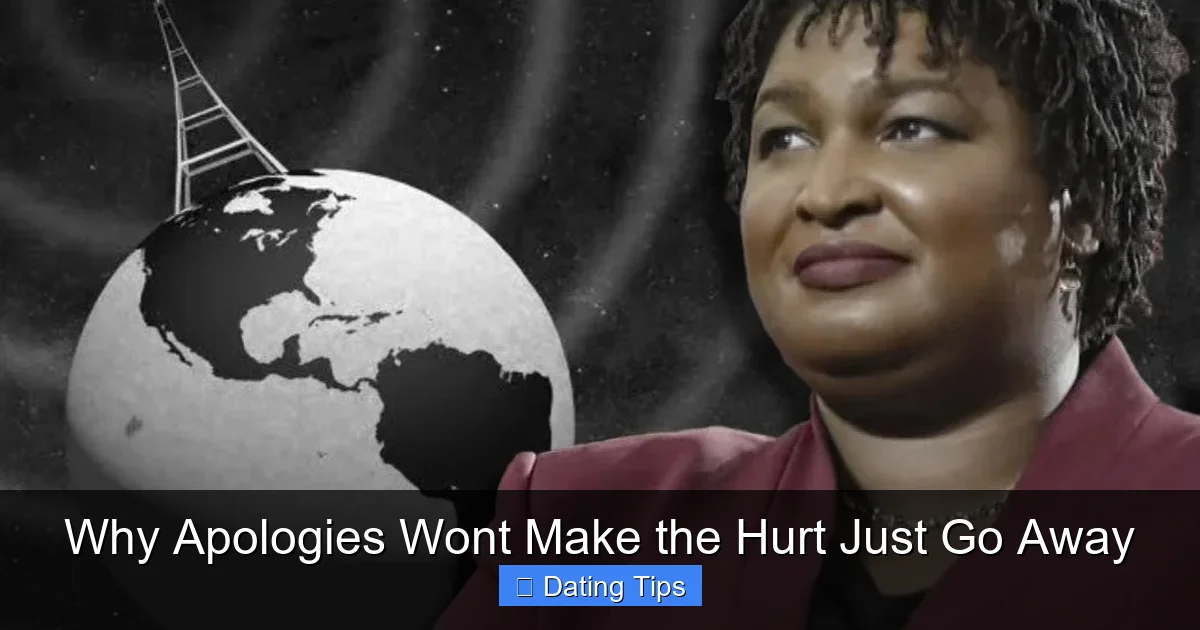 Why Apologies Wont Make the Hurt Just Go Away