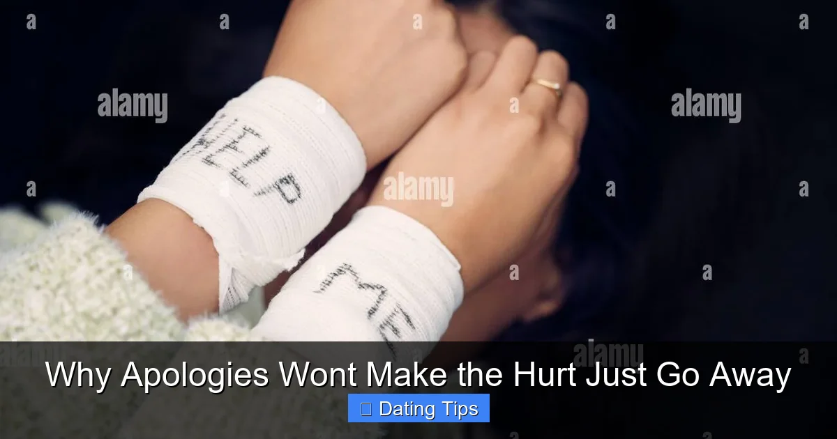 Why Apologies Wont Make the Hurt Just Go Away