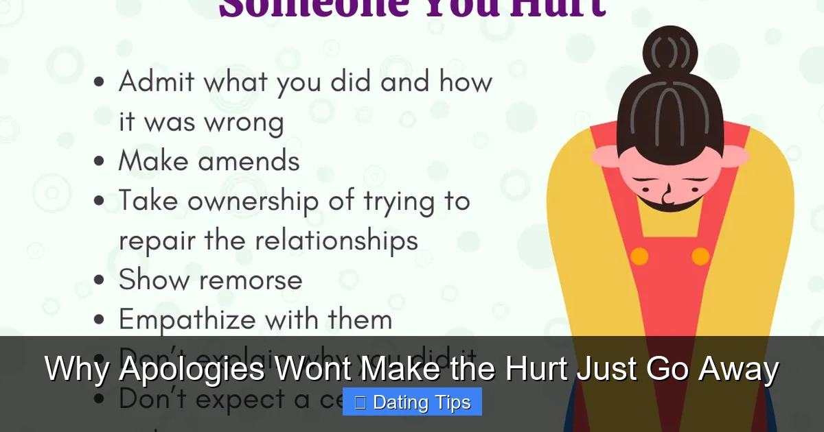 Why Apologies Wont Make the Hurt Just Go Away