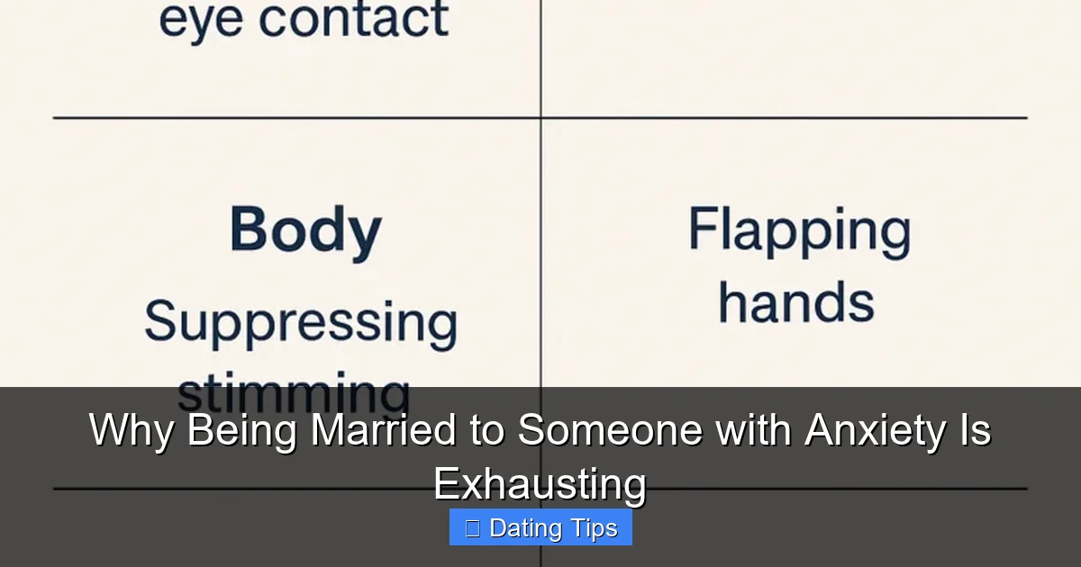 Why Being Married to Someone with Anxiety Is Exhausting
