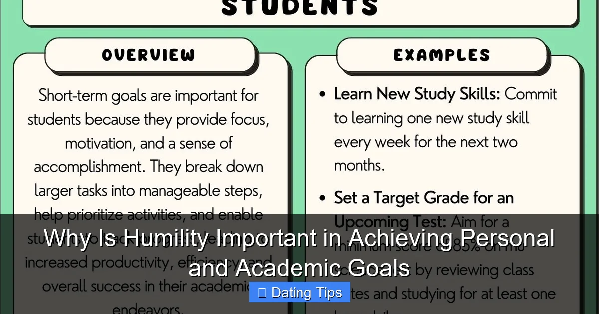Why Is Humility Important in Achieving Personal and Academic Goals