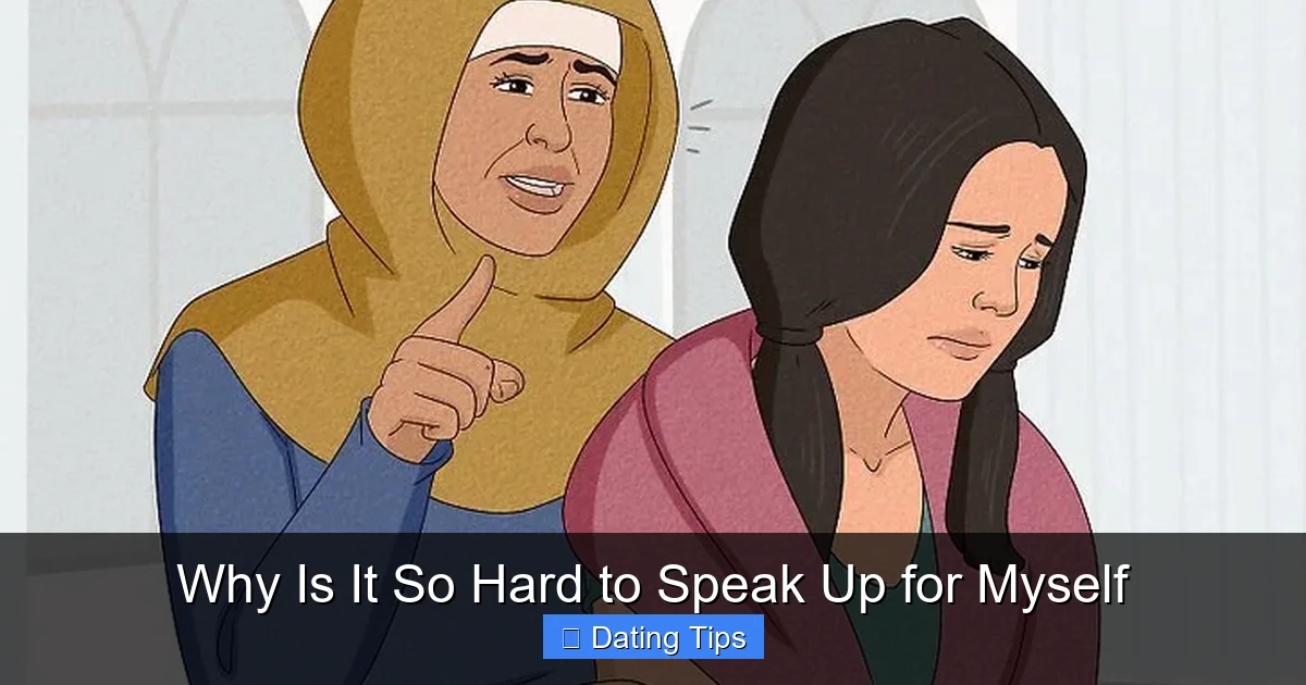 Why Is It So Hard to Speak Up for Myself