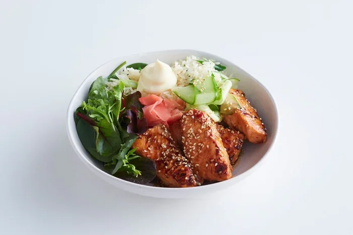 Crispy Salmon Rice Bowl Recipe