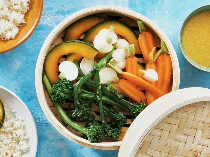 Zero Oil Steamed Veggie Bowls