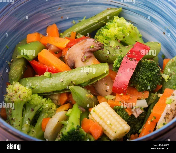 Zero Oil Steamed Veggie Bowls