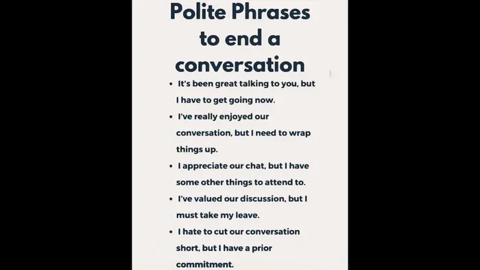 Clever Phrases To Wrap Up A Conversation Without Coming Across As Rude